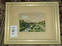 Full framed painting on rug