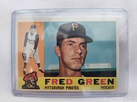Front view of Fred Green 1960 Topps #272 card in sleeve