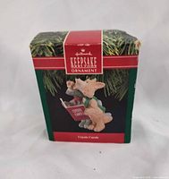 Front view of Hallmark Keepsake ornament box showing graphics and title