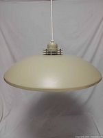 Side view of entire pendant lamp hanging