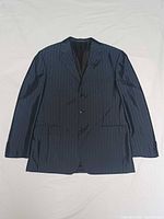Front view of Giorgio Armani pinstripe blazer