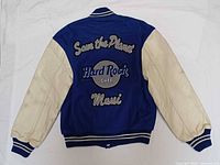 Back view with large embroidered Save the Planet Hard Rock Cafe Maui logo