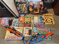 Overview of entire lot on floor