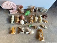 Full layout of all carved onyx pieces