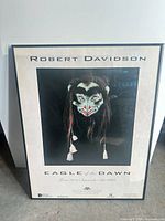 Framed Robert Davidson Eagle of the Dawn exhibition poster print