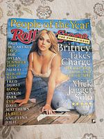 Front cover with Britney Spears and article headings visible