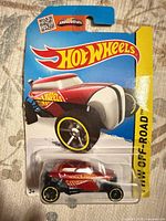 Front of sealed Hot Wheels Rip Rod car on card