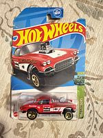 Front of sealed Hot Wheels '62 Corvette Gasser package