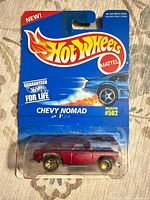 Front of sealed Hot Wheels Chevy Nomad blister card