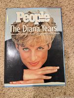 Front cover showing title and image of Princess Diana