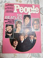 Front cover showing date, price, Beatles images