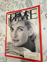 Front cover of Time Magazine showing Princess Diana portrait