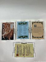 All four glass photo holders displayed together