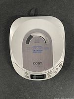 Top view of Coby CX-CD101 portable CD player closed