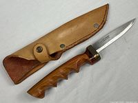 Knife and sheath full view