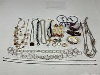 overview of all jewelry pieces laid out