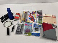 Entire lot overview showing all items arranged on table