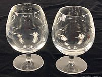 Front view of both Waterford Geo snifters