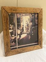 front view of framed print