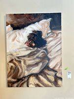 Full view of acrylic painting on wall, shows overall size and composition