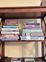 Overall view of both stacks showing books and magazines