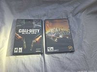 Front view of both sealed PC games