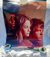 Full view of poster with tape visible