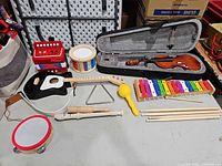 Overview of all instruments on table