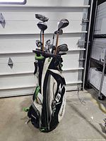 Full view of TaylorMade RBZ bag loaded with clubs