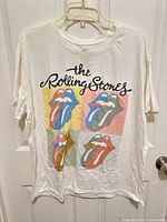 Front view showing Rolling Stones graphic