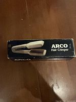 ARCO hair crimper original box top view