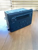 Front view of the radio showing controls and display