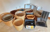 All baskets and bins grouped together