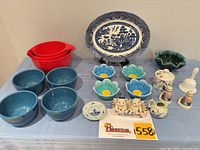 Group view of all items on table