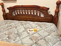 Headboard upper section and mattress surface