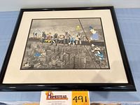 Framed Looney Tunes Lunch Break limited edition print overall view with auction tag