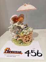 Left-side view of signed Seraphim Classics figurine