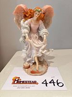 Front view of Avalon “Free Spirit” angel figurine on base