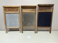 All three washboards front view