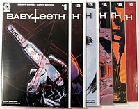 All six bagged and boarded Babyteeth issues 1-6 front covers