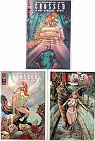 All three variant comics arranged for overview