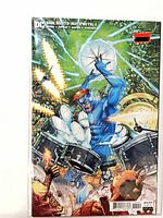 Front view of Dark Nights: Death Metal #4 variant comic in sleeve