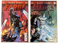Front covers of both Dark Days issues side by side