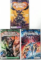 Lot overview of the three bagged comics