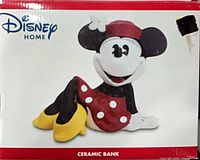Front of box for Disney Home ceramic Mickey Mouse bank