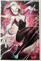 Full front view of bagged Spider-Gwen comic
