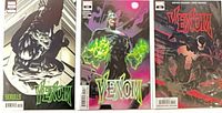 Group shot of all three Venom #11 comics bagged and boarded