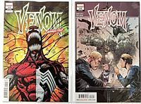 Both Venom #16 issues side-by-side in bags