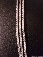 Close-up of diamond rows on bracelet