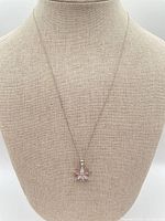 Full view of necklace on display bust